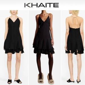 KHAITE BLACK TEAGAN DRESS SZ 2 NWT 1880$